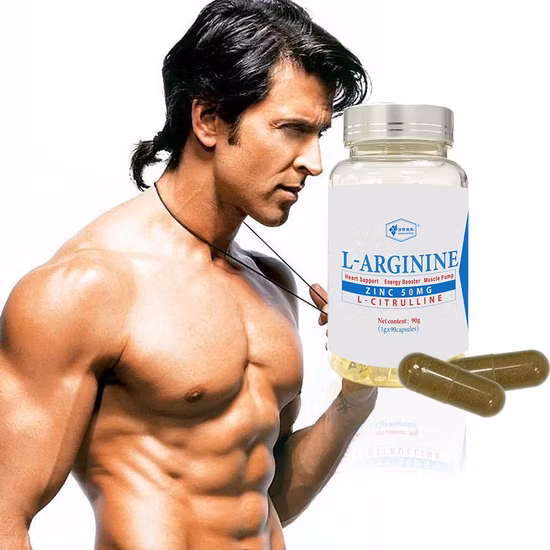 ODM OEM suporta o melhorador de desempenho do fluxo sanguíneo L-Arginina Maca Cápsulas Suplemento alimentar para a saúde masculina