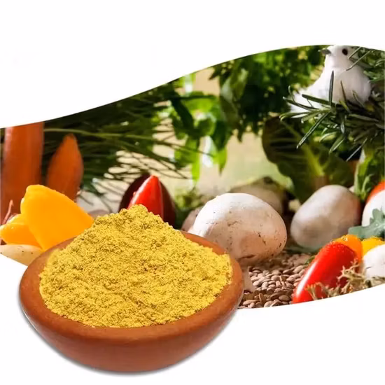 Suplemento Alimentar de Ácido Fólico com Pó Cristalino Amarelo