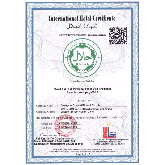 Fornecimento direto da fábrica de pó de couve vegetal orgânica de alta qualidade