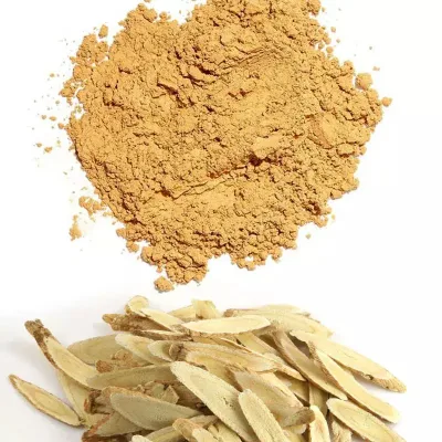 Pó de extrato de raiz de ervas medicinais chinesas a granel orgânico Astragalus Membranaceus