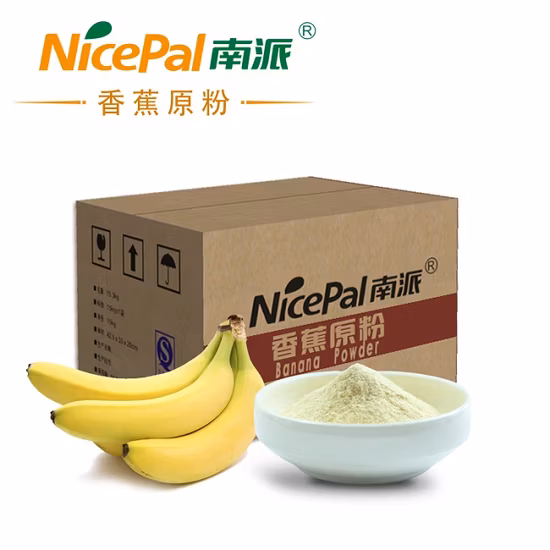 Pó de banana seca em spray natural/pó de suco de banana/pó de bebida de banana